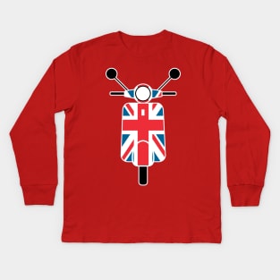 Brit Scooter Kids Long Sleeve T-Shirt